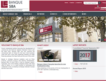 Tablet Screenshot of banque-sba.com